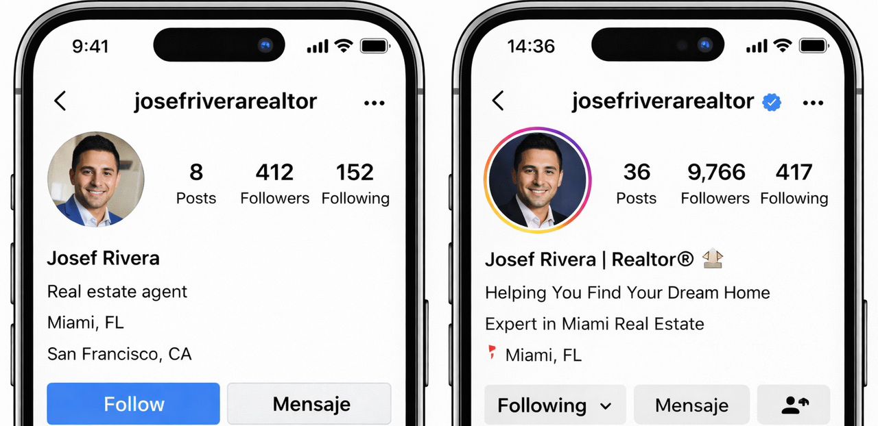 Transformación de presencia digital - Realtor